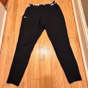 Under Armour Men’s Black Training Joggers Logo Waistband Size M
